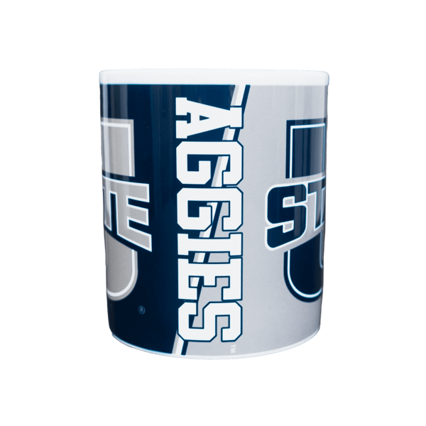 U-State, Aggies, Navy, Gray, White, Ceramic, Mug